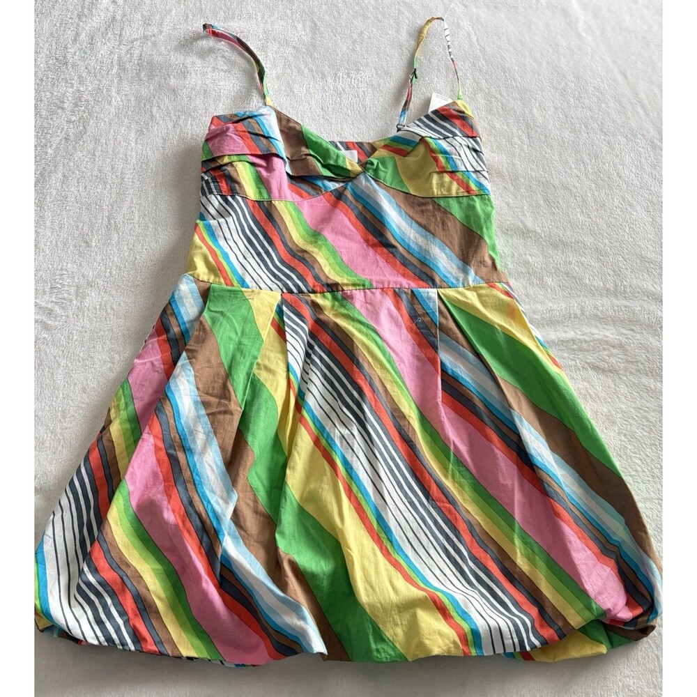 Anthropologie S/W/F Fitted Balloon Mini Dress Sz Lg La Fiesta - Picture 2 of 8